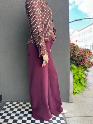 Mulberry Wide Leg Trousers