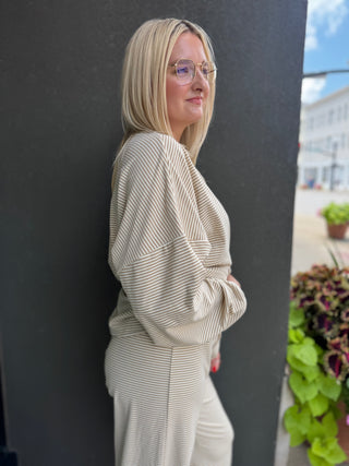 Velvety Striped Top
