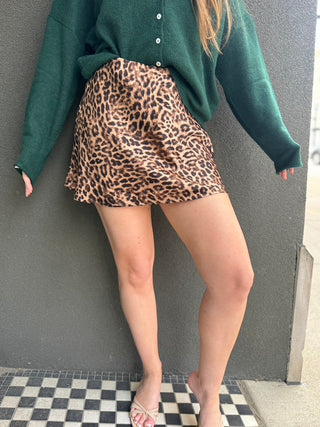 Zeo Leopard Skort