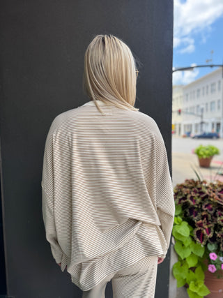 Velvety Striped Top