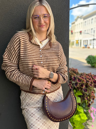 BLIAMM Studded Shoulder Bag