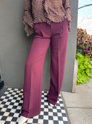 Mulberry Wide Leg Trousers