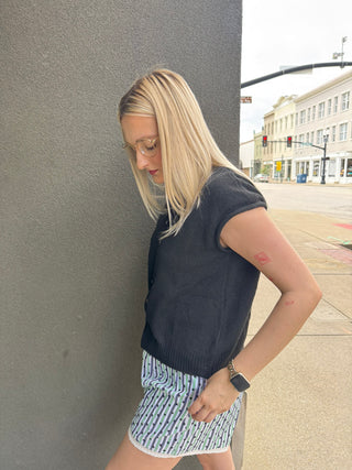 Sleeveless Piper Cardigan
