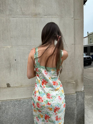 Green Floral Dress