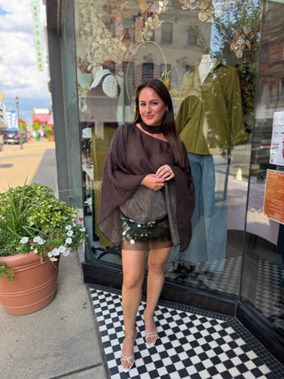 Snake Print Scarf Top