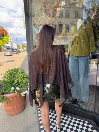 Snake Print Scarf Top