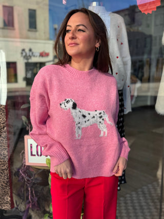 Pink Dalmatian Sweater