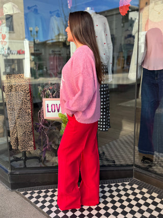 Pink Dalmatian Sweater