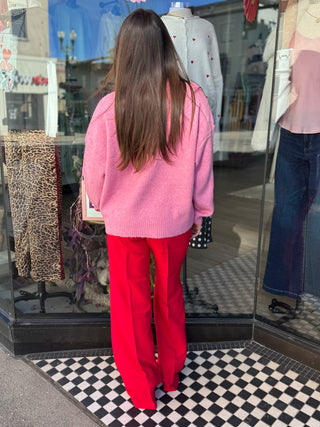 Pink Dalmatian Sweater