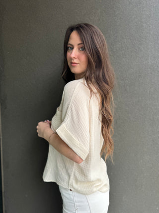 Kate Short Sleeve Button Up