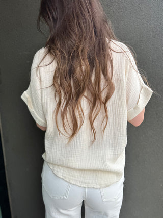 Kate Short Sleeve Button Up
