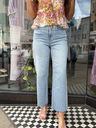 Pleaser High Rise  Wide Ankle Jean