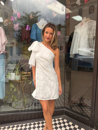 Mercy One Shoulder Bow Dress