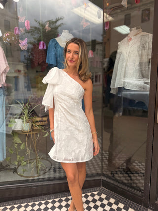 Mercy One Shoulder Bow Dress
