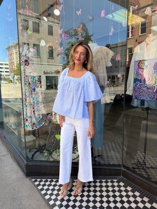 Cape Cod Puff Sleeve Blouse
