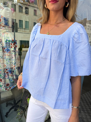 Cape Cod Puff Sleeve Blouse