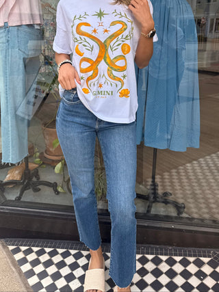 Shy Girl High Rise Crop Flare Jean