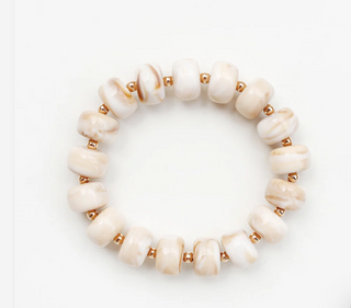 Cream Beaded Bracelet