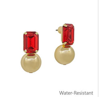 Red Crystal Dangles