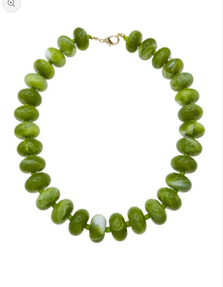 Olive Large Beaded Necklace
