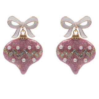 Glittery Oranament Earring