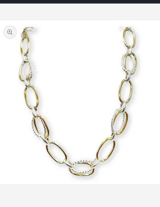 Two Toned Chain Necklace