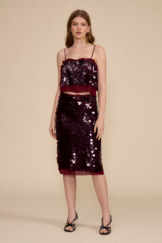 Scarlet Sequin Skirt