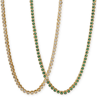Mali Tennis Necklace Emerald