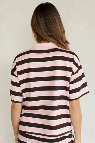 Miss Priss Stripe Mockneck