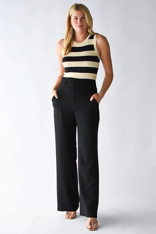 Black Diana Wide Leg Pant