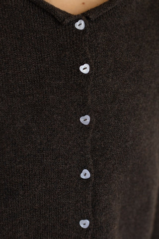 Oversized Heart-Button Piper Cardigan