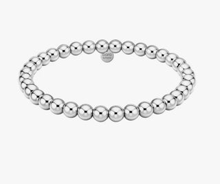 Classic 5mm Beaded Bracelet Sterling Silver