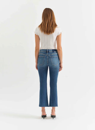 Shy Girl High Rise Crop Flare Jean