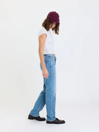 Rebel Mid Rise Slim Jean