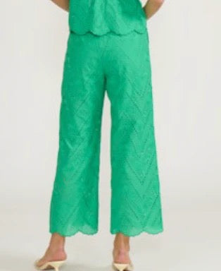 Emerald Eyelete Trouser
