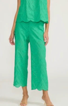 Emerald Eyelete Trouser