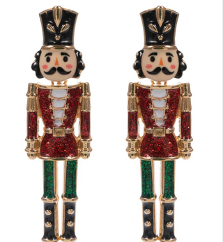 Metal Nutcracker Earring