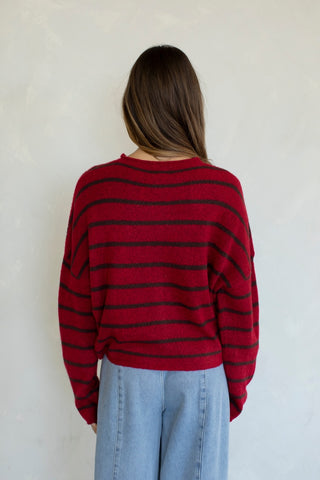Cabana Striped Piper Cardigan