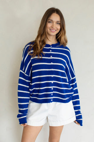 Cabana Striped Piper Cardigan