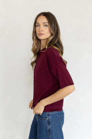 Toby Half-Sleeve Knit Cardi