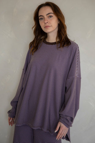 Velvety Striped Top