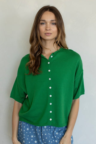 Toby Half-Sleeve Knit Cardi