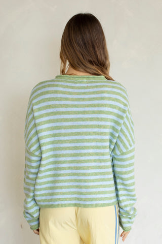 Bold Striped Piper Cardi