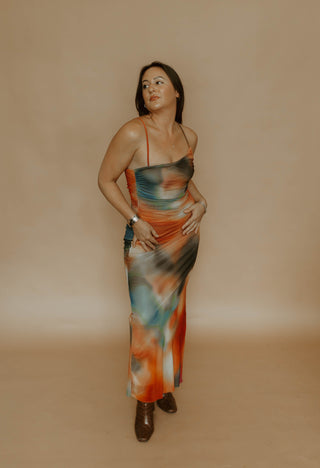 Watercolor Maxi Dress