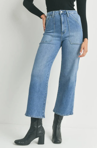 High Rise Wide Leg Jean