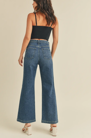 Wide Leg Patch Pocket jean