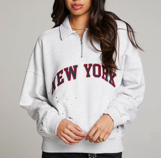 New York Splatter Half Zip