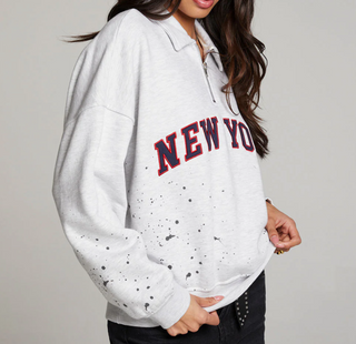 New York Splatter Half Zip