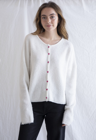 Heart Button Cardigan