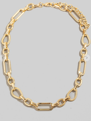 Mixed Style Chain Link Necklace